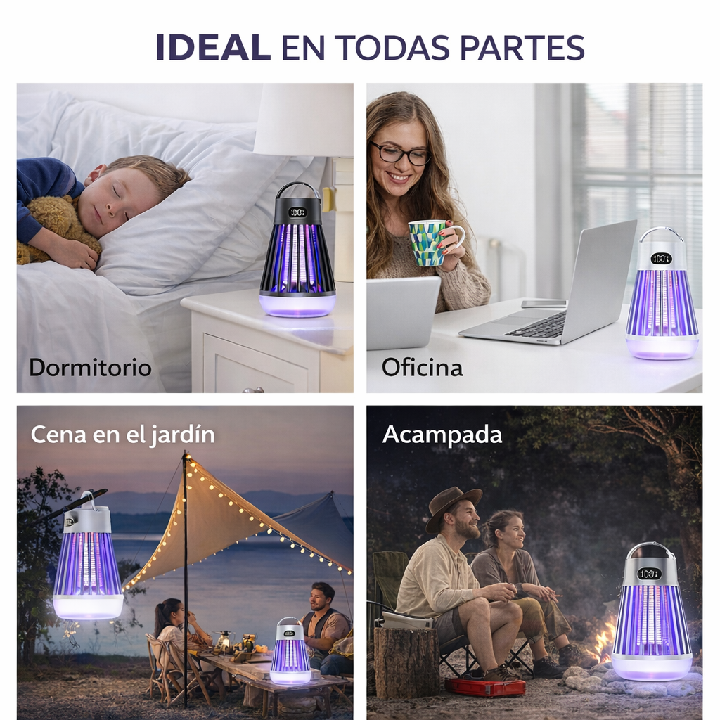 Luz UV Antimosquitos Recargable