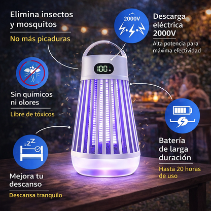 Luz UV Antimosquitos Recargable